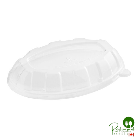 Stalk Market Oval Plastic Dome Lid for 20 oz. Fiber Containers - 400/Case