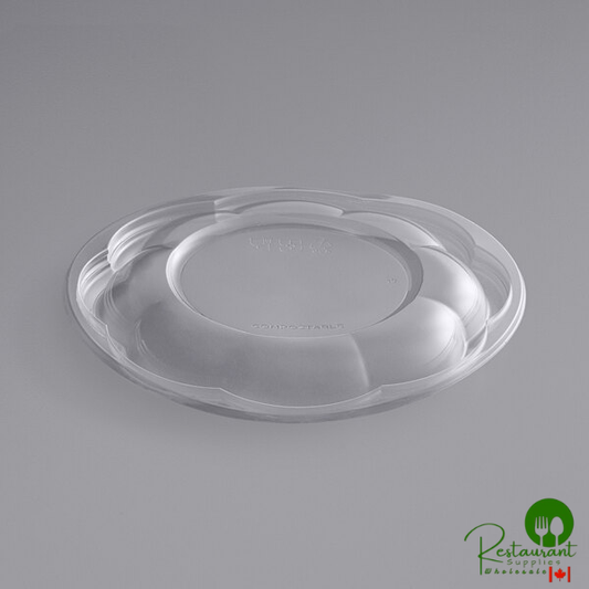 Stalk Market Clear PLA Lid for 24, 32, 48 oz. Salad Bowls - 300/Case
