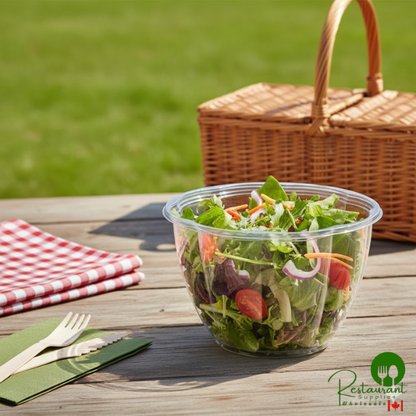 Stalk Market Clear PLA Salad Bowl 48 oz. - 300/Case