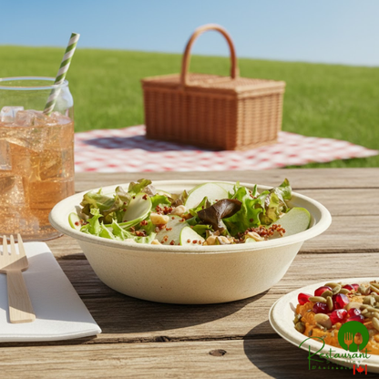 Tellus Products 24 oz. Compostable Fiber Bowl - 300/Case