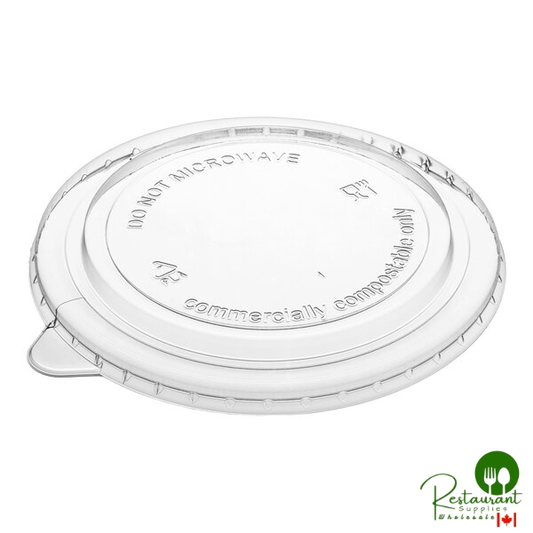 Tellus Products 24-48 oz. Round Vented Flat Take-Out Lid - 300/Case