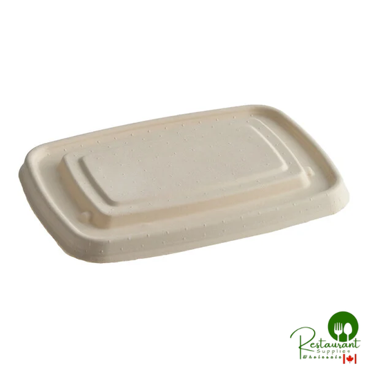 Tellus Products 24-32 oz. Rectangular Fiber Take-Out Lid - 300/Case