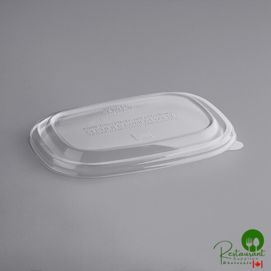 World Centric 20-48 oz. Clear Compostable PLA Dome Lid - 400/Case