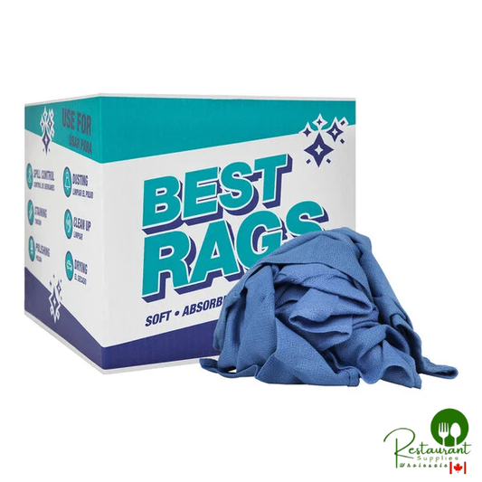 Hospeco 14" x 23" to 16" x 27" Blue Recycled 100% Cotton "OR" Wipers in Bulk - 10 lb.