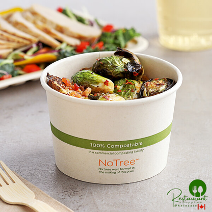 World Centric 16 oz. Compostable Bio Lined Paper Food Cup - 500/Case