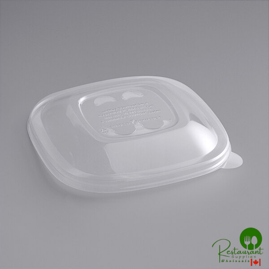 World Centric 24-48 oz. Clear Compostable PLA Lid - 200/Case
