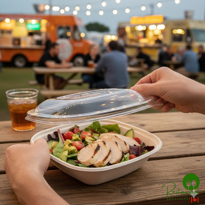 World Centric 24-48 oz. Clear Compostable PLA Lid - 200/Case