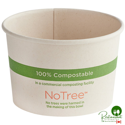 World Centric 8 oz. Compostable Bio Lined Paper Food Cup - 1,000/Case