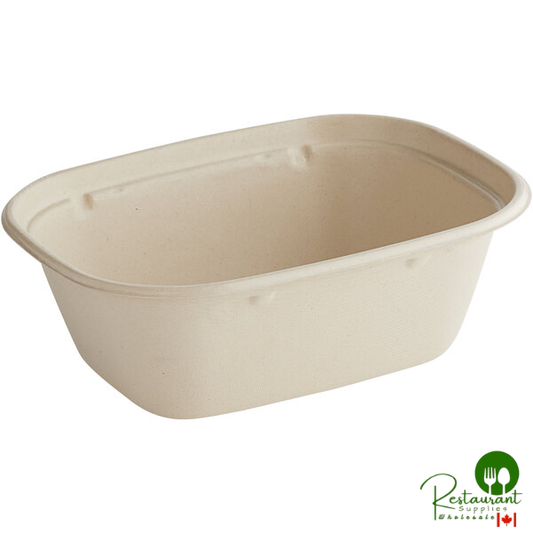World Centric 44 oz. PLA Lined Compostable Fiber Box - 400/Case