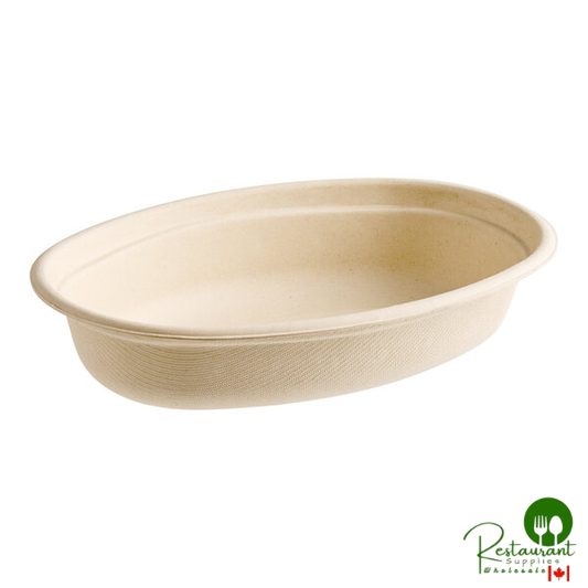 World Centric 18 oz. Compostable Fiber Burrito Bowl - 400/Case