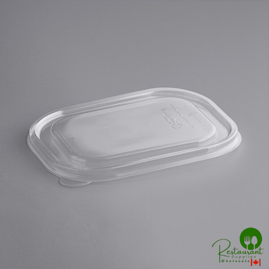World Centric 20-48 oz. Clear Compostable PLA Flat Lid - 400/Case