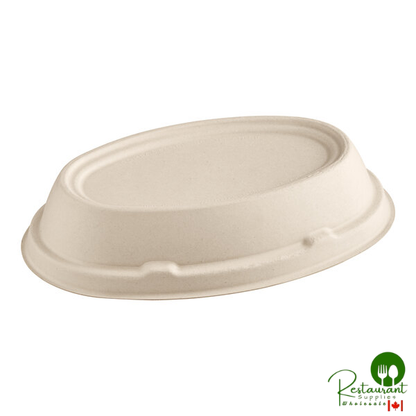 World Centric Compostable Fiber Lid for 18 oz. Fiber Burrito Bowl - 400/Case
