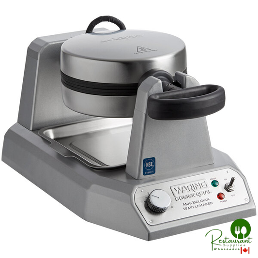 Waring WMB400X Mini Belgian Waffle Maker - 120V, 1200W