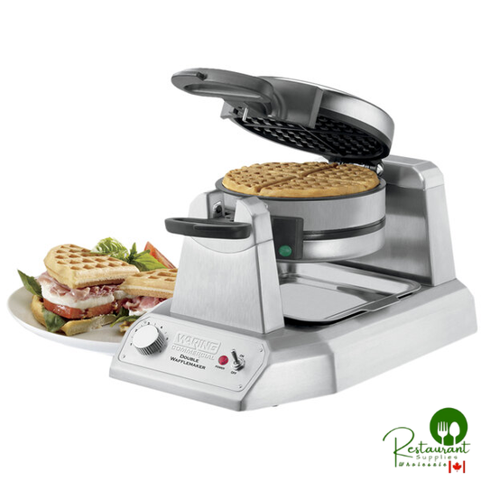 Waring WWD200 Non-Stick Double Waffle Maker - 120V