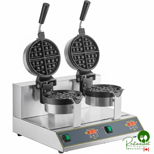 WBM26DGT Non-Stick Double Belgian Waffle Maker with Digital Timer and Temperature Controls - 120V By Prime