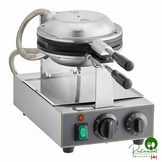 BWM30 Non-Stick Single Bubble Waffle Maker with Timer - 120V, 1500W By Prime