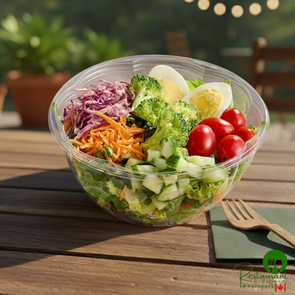 World Centric GreenLight Compliant 32 oz. PLA Plastic Compostable Deli Bowl - 600/Case