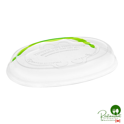 World Centric GreenLight Compliant PLA Plastic Compostable Vented Lid for 32 oz. Fiber Burrito Bowls - 300/Case