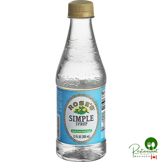Rose's Simple Syrup 12 fl. oz. - 6/Case
