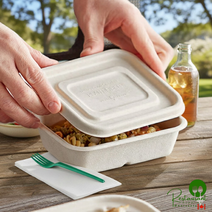 World Centric 20 oz. Compostable Fiber Lid - 600/Case