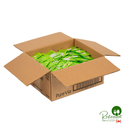 Pure Via All-Natural Stevia Sweetener 1 Gram Packets - 1,000/Case