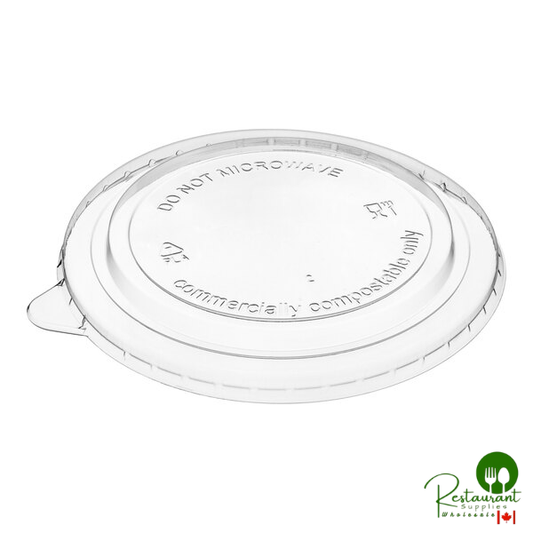 16-32 oz. Round Compostable PLA Take-Out Lid By Prime - 300/Case