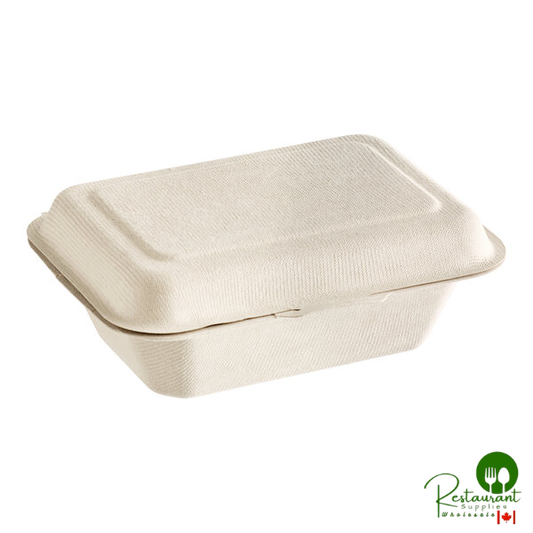 7" x 5" x 2 1/2" Natural Plant Fiber Take-Out Container By Prime - 500/Case