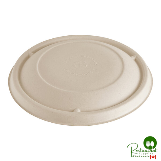 World Centric Compostable Fiber Lid for 16-32 oz. Fiber Take-Out Bowls - 500/Case