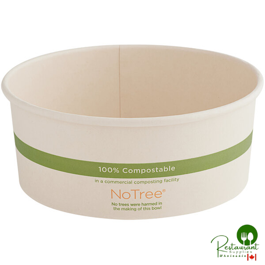 World Centric 24 oz. Compostable Wide Bio Lined Paper Food Cup - 300/Case