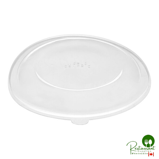 World Centric Compostable Clear PLA Lid for 36-64 oz. Fiber Take-Out Bowls - 300/Case