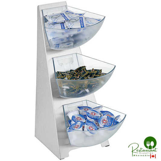 APS 8 1/4" x 6 5/16" x 16 1/8" 3-Tier Condiment Rack APS 11444