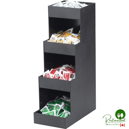 Cal-Mil 1261 Classic Four Tier Black Condiment Organizer