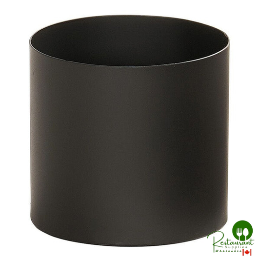 Cal-Mil Onyx 2 1/4" x 4" Black Round Metal Modular Condiment Display