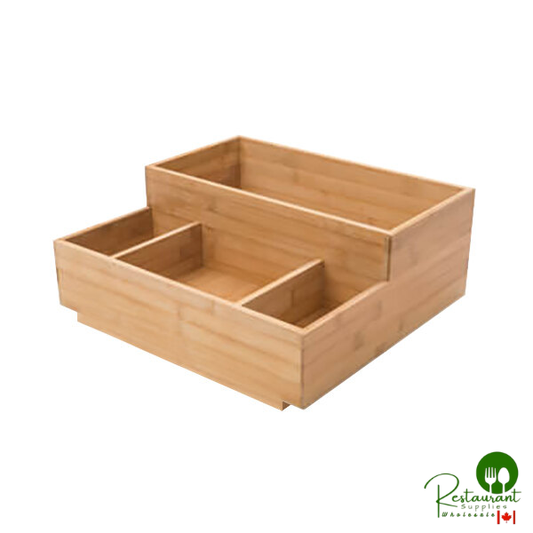Rosseto BD109 4 Compartment Natural Bamboo Condiment Holder