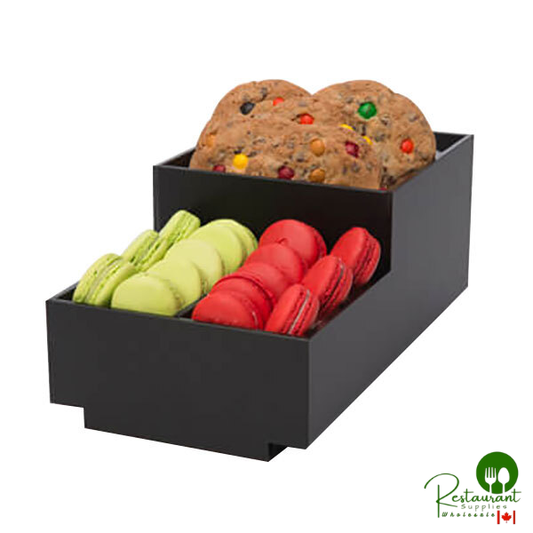 Rosseto BD112 3 Compartment Black Acrylic Condiment Holder