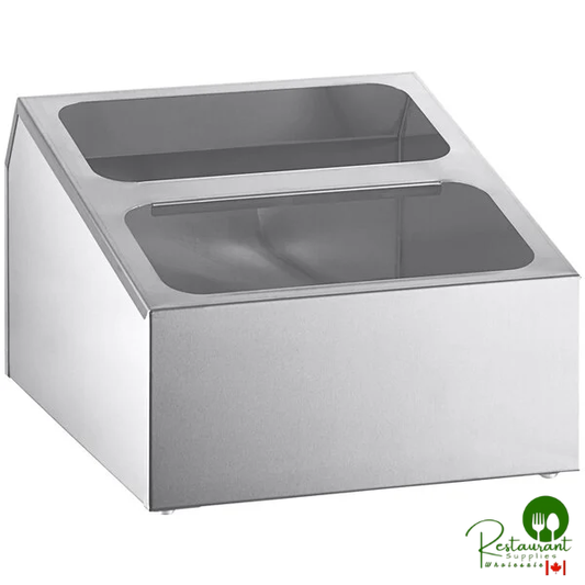 Small Stainless Steel Hotel Pan Organizer for 1/3 and 1/6 Size Pans By Prime