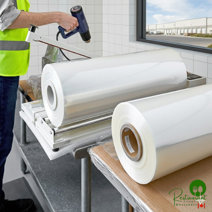 18" x 2625' 100 Gauge Polyolefin Cross-Linked Perforated Shrink Film By Prime