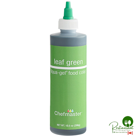 Chefmaster 10.5 oz. Leaf Green Liqua-Gel Food Coloring - 12/Case