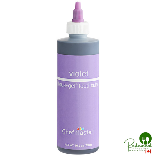 Chefmaster 10.5 oz. Violet Liqua-Gel Food Coloring - 12/Case