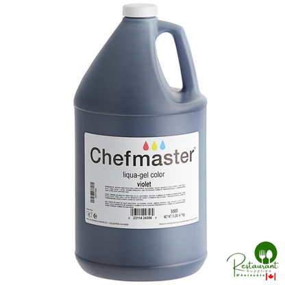 Chefmaster 1 Gallon Violet Liqua-Gel Food Coloring - 4/Case