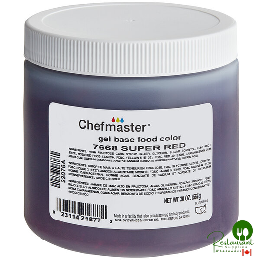 Chefmaster Super Red Gel Food Coloring 20 oz.