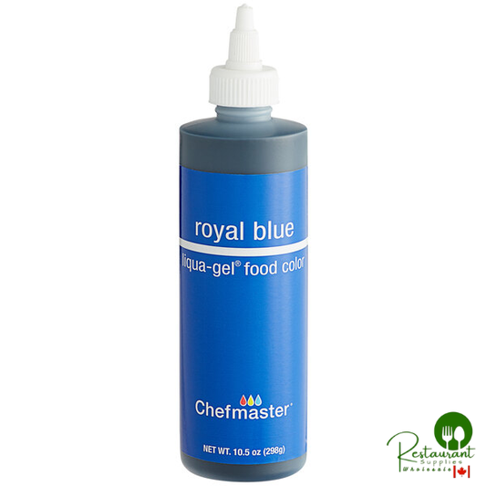 Chefmaster 10.5 oz. Royal Blue Liqua-Gel Food Coloring - 12/Case