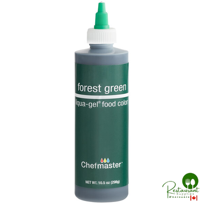 Chefmaster 10.5 oz. Forest Green Liqua-Gel Food Coloring - 12/Case