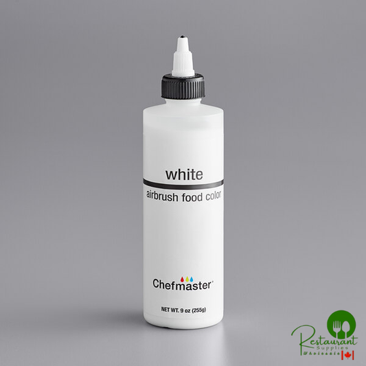 Chefmaster 9 oz. White Airbrush Color - 12/Case