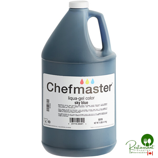 Chefmaster 1 Gallon Sky Blue Liqua-Gel Food Coloring
