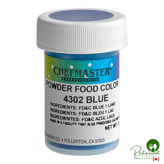 Chefmaster Blue Dry Powder Food Color 3 Gram - 12/Case