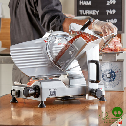Pro SL110E Butcher Series 10" Manual Gravity Feed Meat Slicer - 120V