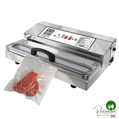 Weston 65-0401-W Pro-3000 Stainless Steel External Vacuum Packaging Machine with 15" Seal Bar - 120V