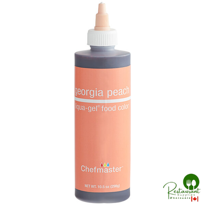 Chefmaster 10.5 oz. Georgia Peach Liqua-Gel Food Coloring - 12/Case