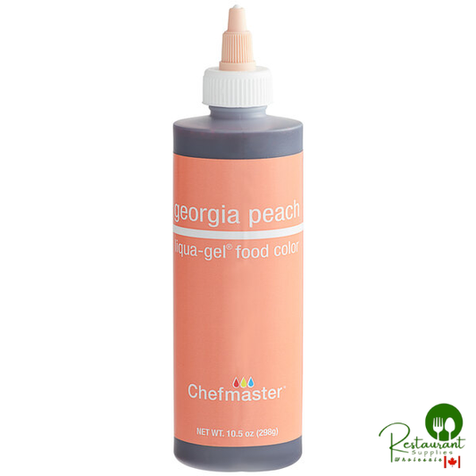 Chefmaster 10.5 oz. Georgia Peach Liqua-Gel Food Coloring - 12/Case